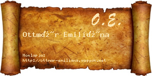 Ottmár Emiliána névjegykártya